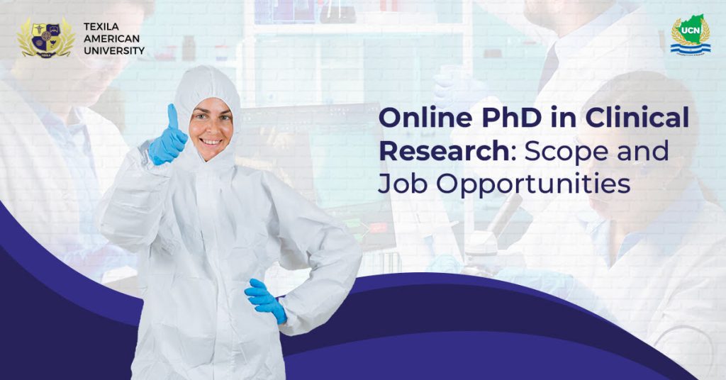 Online PhD in Clinical Research Scope and Job Opportunities