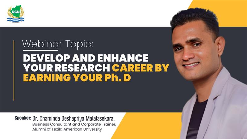 Develop and enhance your research career by earning your PhD