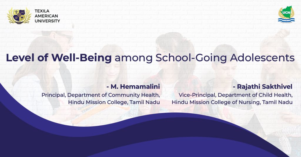 Level of Well-Being among School-Going Adolescents